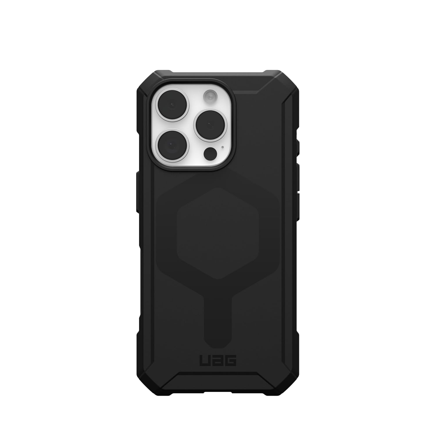 Urban Armor Gear UAG iPhone 15 Case, Essential Armor Mag-Safe Compatible, Slim Fit Rugged Protective Case/Cover Designed for iPhone 15, 2024 (Military Drop Tested) - Black